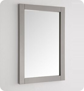 fresca hartford 20" gray traditional bathroom mirror