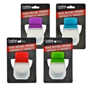 Guffman Small Travel Food Dressing Storage Silicone Bottle Containers, 3 Set