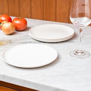 EVO Sustainable Goods 8" Plate, Set of Four, White