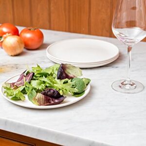 EVO Sustainable Goods 8" Plate, Set of Four, White