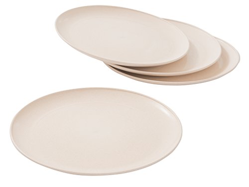 EVO Sustainable Goods 8" Plate, Set of Four, White