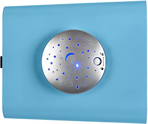 Germ Guardian AC4150BLCA 11” 4-in-1 HEPA Filter Air Purifier for Home & Kids Room, Small Rooms, Night Light Projector, UV-C, Filters Allergies, Dust, Dander, & Odor, GermGuardian, Blue