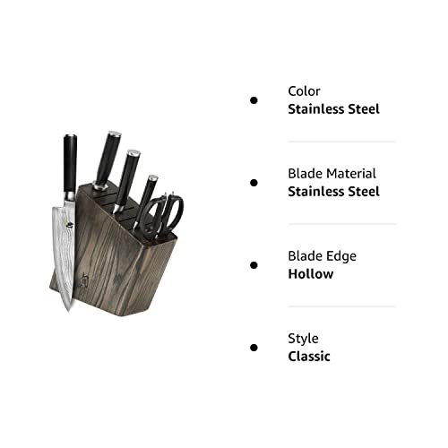 Shun Classic 6-piece Slim Knife Block Set