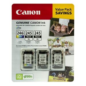 canon value pack genuine canon ink~ (2) pg- 245 xl ~ (1) cl- 246 color