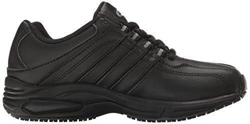 Dr. Scholl's Shoes Women's Kimberly II Slip Resistant Work Sneaker,Black Leather,6