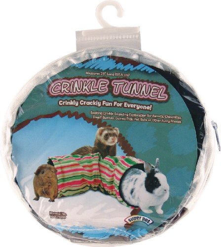 Super Pet 2 Pack of Crinkle Tunnels, Colors May Vary, 23-Inch Length