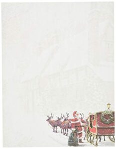 great papers! santa's sleigh letterhead, 80 count, 11" x 8.5" (2015064)