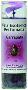 indio spritiual palm oil candle-tick purple candle - esoteric palm oil wax(garrapata scntd)