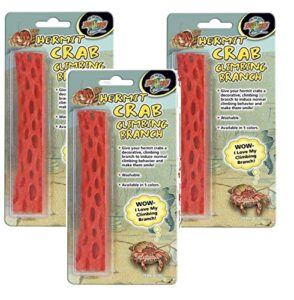 (3 pack) zoo med hermit crab climbing branch - assorted colors