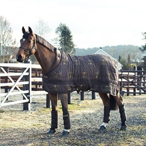 horze crescendo holbrook stable blanket, 350g, dark brown - 72