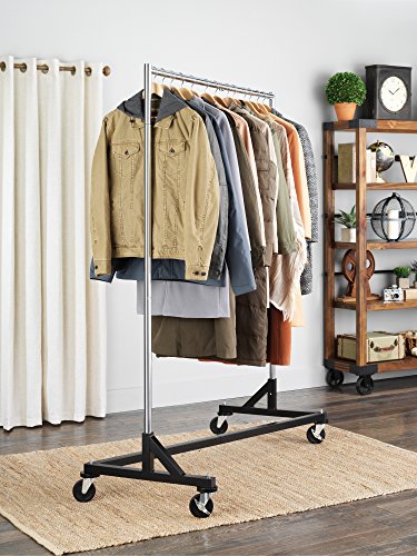 Whitmor Commercial Garment Z-Rack - Silver / Black