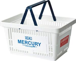 mercury shopping cash register basket storage box basket interior outdoor camping barbecue market 42 x 29.2 x 22 cm white memabawh