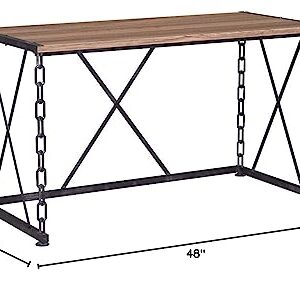 ACME Jodie Desk - 92248 - Rustic Oak & Antique Black