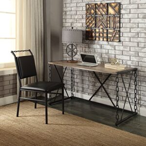 ACME Jodie Desk - 92248 - Rustic Oak & Antique Black