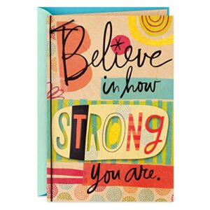 hallmark encouragement card (believe in how strong you are) (0399rzb1239)