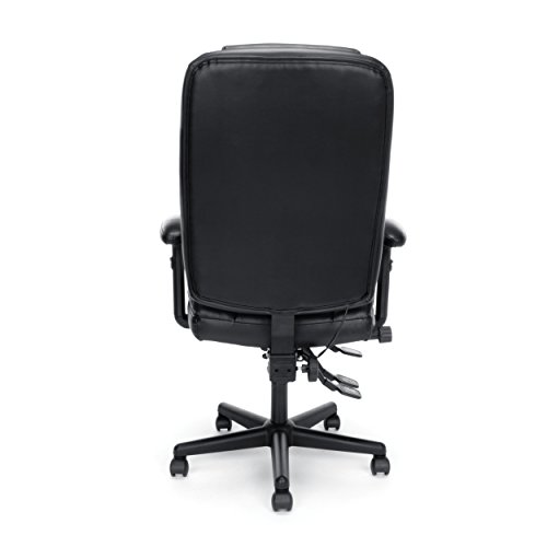 OFM ESS-6050 Ergonomic High-Back Bonded Leather Executive Chair, Black