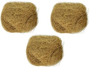 prevue pet products (3 pack) sterilized natural coconut fiber for bird nest