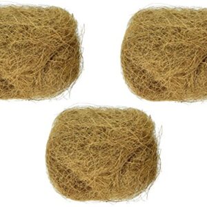 Prevue Pet Products (3 Pack) Sterilized Natural Coconut Fiber for Bird Nest