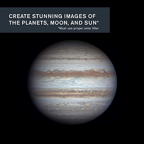 Celestron – NexImage Burst Color Solar System Imager – Astronomy Camera for Moon and Planets – 10 MP Camera for Astroimaging – High Resolution – Ultra–Sensitive ON Semiconductor MT9J003 CMOS Sensor