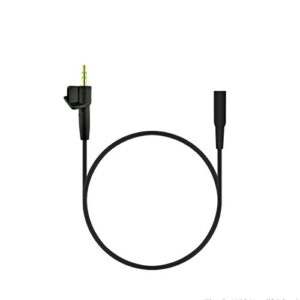 geekria quickfit 2.5 mm male to 3.5 mm female cable compatible with bose ae2, ae2i / short stereo headset audio adapter cord (black 1ft)