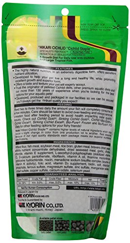 (3 Pack) Hikari 8.8-Ounce Cichlid Staple Floating Pellets for Pets, Medium