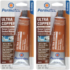 permatex 81878 3 oz ultra copper rtv silicone gasket maker (2 pack)