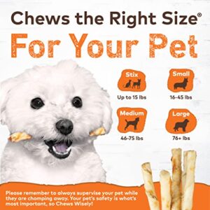 EARTH ANIMAL No Hide Stix Chicken Flavored Natural Rawhide Free Dog Chews Long Lasting Dog Chew Sticks | Dog Treats for Small Dogs and Cats | Great Dog Chews for Aggressive Chewers