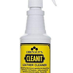 Obenauf's Cleanit Leather Cleaner - Natural Plant Oil Leather Cleaner for Boots, Furniture and Car Interior - Safe and Gentle Non-Detergent Oil Liquid Soap - Ready-to-use 16oz Spray Bottle