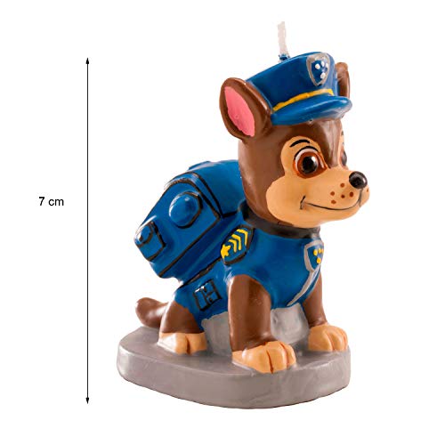 Dekora - 346170 Paw Patrol 3D Candle Figurine Wax Blue 9 x 5 x 15 cm