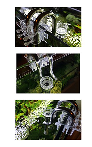 JARDLI Metal Lily Pipe Surface Skimmer Steel Stainless Inflow Outflow for Aquarium Planted Tank (13mm for 12/16mm (1/2'') Tube)