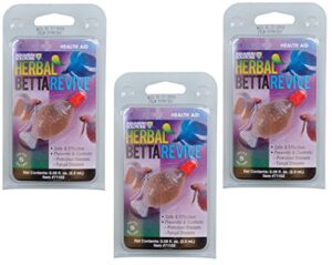 (3 pack) hikari aquarium solutions herbal betta revive .08 ounce each