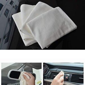 Trainshow Car Drying Natural Chamois Cleaning Cloth Premium Genuine Deerskin Leather Towel for Auto Car Washing and for Precision Instrument 3-Pack 2-Pack 1-Pack (12.6''X20'' (3-Pack))