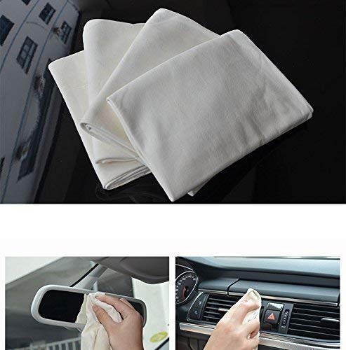 Trainshow Car Drying Natural Chamois Cleaning Cloth Premium Genuine Deerskin Leather Towel for Auto Car Washing and for Precision Instrument 3-Pack 2-Pack 1-Pack (12.6''X20'' (3-Pack))