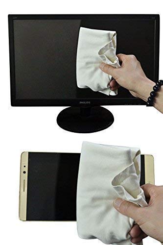 Trainshow Car Drying Natural Chamois Cleaning Cloth Premium Genuine Deerskin Leather Towel for Auto Car Washing and for Precision Instrument 3-Pack 2-Pack 1-Pack (12.6''X20'' (3-Pack))
