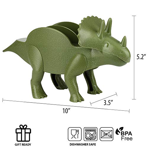 Funwares Original Tricerataco - The Ultimate Dinosaur Taco Holder, Fun and Practical White Elephant Gift, Hold 2 Tacos