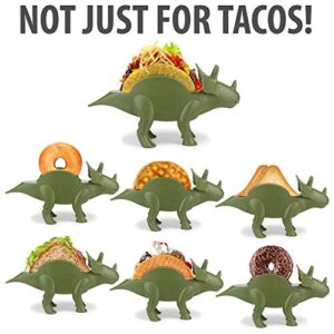 Funwares Original Tricerataco - The Ultimate Dinosaur Taco Holder, Fun and Practical White Elephant Gift, Hold 2 Tacos