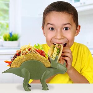 Funwares Original Tricerataco - The Ultimate Dinosaur Taco Holder, Fun and Practical White Elephant Gift, Hold 2 Tacos