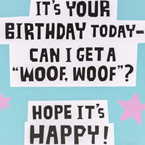 Hallmark Birthday Card for Kids (Dogs with Glasses Stickers)