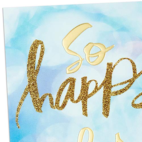 Hallmark 0399RZB1281 Congratulations Greeting Card (So Happy for You)