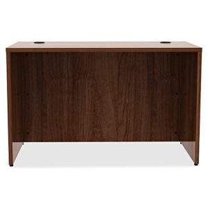 Lorell Essentials Desk, Walnut Laminate