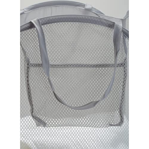 Woolite Pop-Up Laundry Hamper, Dimensions: 13.8" W x 13.8" D x 23.7" H, Pops Open, Collapsible, Durable Carry Handles, Laundry, Accessories