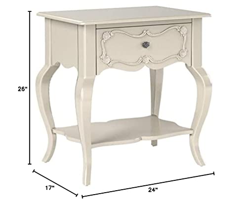 ACME Furniture Edalene Nightstand, Pearl White