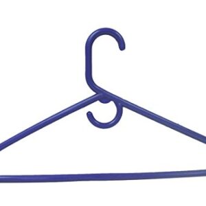 12 Set Heavy Duty Tubular Hangers Blue Jumbo Plastic Adult Cloth Coat Suit Closet Organization Hanger