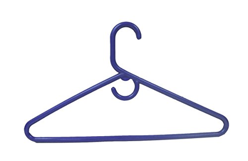 12 Set Heavy Duty Tubular Hangers Blue Jumbo Plastic Adult Cloth Coat Suit Closet Organization Hanger