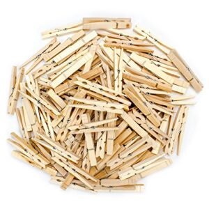 100-pack natural wood spring clothespins by knack