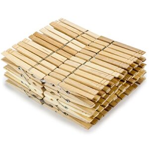 100-pack Natural Wood Spring Clothespins by Knack