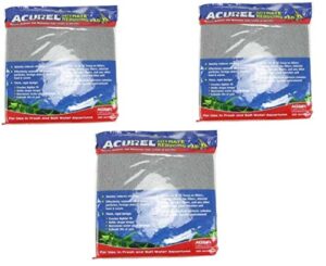 acurel llc (3 pack) nitrate reducing media pad aquarium and pond filter accessory, 10-inch by 18-inch