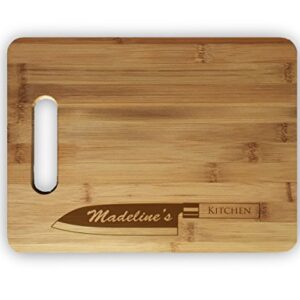 Custom Personalized Laser Engraved Bamboo Cutting Board - Wedding, Housewarming, Anniversary, Birthday, Holiday, Gift For Him, For Her, For Boys, For Girls, For Husband, For Wife, For Them, For Couple