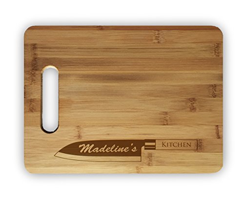 Custom Personalized Laser Engraved Bamboo Cutting Board - Wedding, Housewarming, Anniversary, Birthday, Holiday, Gift For Him, For Her, For Boys, For Girls, For Husband, For Wife, For Them, For Couple