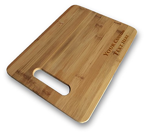 Custom Personalized Laser Engraved Bamboo Cutting Board - Wedding, Housewarming, Anniversary, Birthday, Holiday, Gift For Him, For Her, For Boys, For Girls, For Husband, For Wife, For Them, For Couple